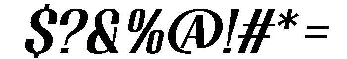 Migha-MedSemExpCNTRSlant Font OTHER CHARS