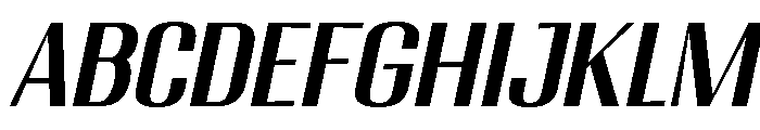 Migha-MedSemExpCNTRSlant Font UPPERCASE