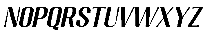 Migha-MedSemExpCNTRSlant Font UPPERCASE