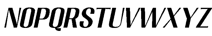 Migha-MedSemExpCNTRSlant Font LOWERCASE