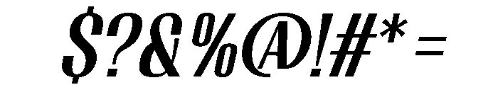 Migha-MediumCNTRSlant Font OTHER CHARS