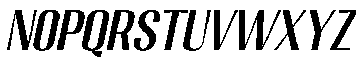 Migha-MediumCNTRSlant Font UPPERCASE