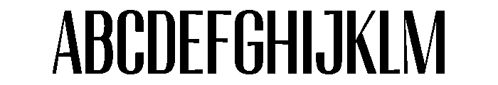 Migha-MediumCondensedCNTR Font UPPERCASE