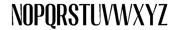 Migha-MediumCondensedCNTR Font LOWERCASE