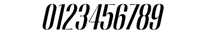 Migha-MediumCondensedSlant Font OTHER CHARS