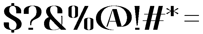 Migha-MediumExpanded Font OTHER CHARS