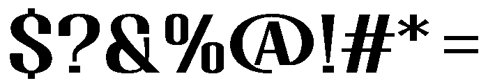 Migha-MediumExpandedCNTR Font OTHER CHARS