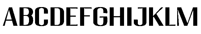 Migha-MediumExpandedCNTR Font UPPERCASE