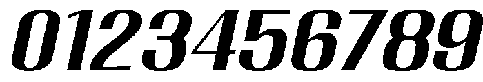 Migha-MediumExpandedCNTRSlant Font OTHER CHARS