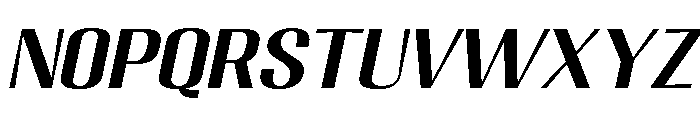 Migha-MediumExpandedCNTRSlant Font UPPERCASE