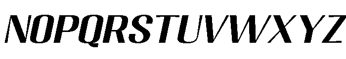 Migha-MediumExpandedCNTRSlant Font LOWERCASE
