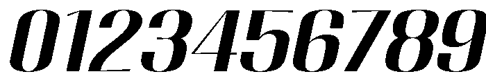 Migha-MediumExpandedSlant Font OTHER CHARS