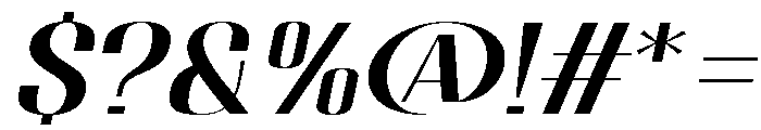 Migha-MediumExpandedSlant Font OTHER CHARS
