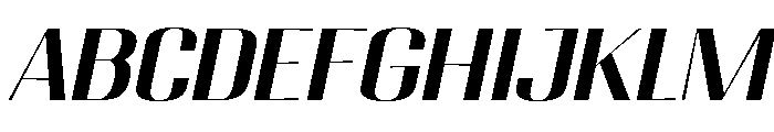 Migha-MediumExpandedSlant Font UPPERCASE