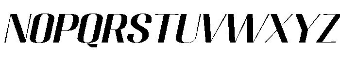 Migha-MediumExpandedSlant Font UPPERCASE
