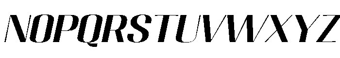 Migha-MediumExpandedSlant Font LOWERCASE