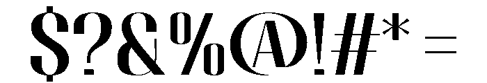 Migha-MediumSemiExpanded Font OTHER CHARS