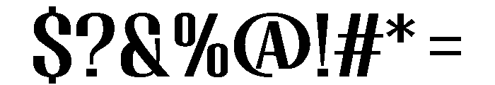 Migha-MediumSemiExpandedCNTR Font OTHER CHARS