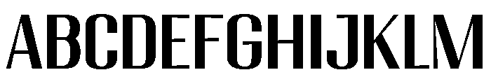 Migha-MediumSemiExpandedCNTR Font UPPERCASE
