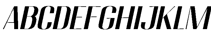 Migha-MediumSemiExpandedSlant Font UPPERCASE