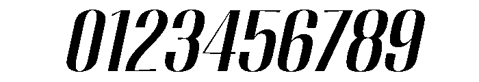 Migha-MediumSlant Font OTHER CHARS