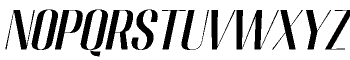 Migha-MediumSlant Font UPPERCASE