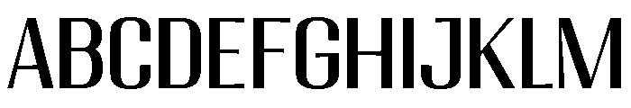 Migha-SemiExpandedCNTR Font UPPERCASE