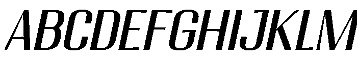 Migha-SemiExpandedCNTRSlant Font UPPERCASE