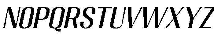 Migha-SemiExpandedCNTRSlant Font UPPERCASE