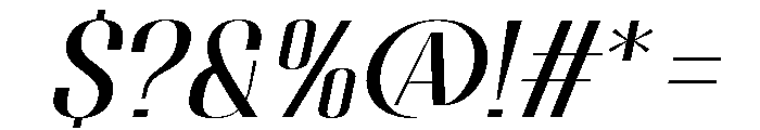 Migha-SemiExpandedSlant Font OTHER CHARS