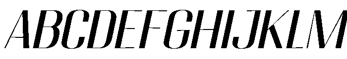 Migha-SemiExpandedSlant Font UPPERCASE