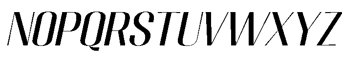 Migha-SemiExpandedSlant Font UPPERCASE