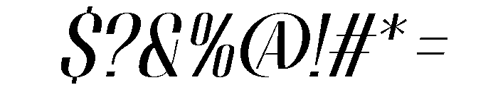 Migha-Slant Font OTHER CHARS