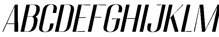 Migha-Slant Font UPPERCASE