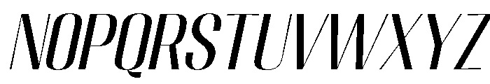 Migha-Slant Font UPPERCASE