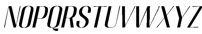 Migha-Slant Font LOWERCASE