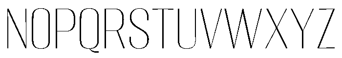 Migha-Thin Font UPPERCASE