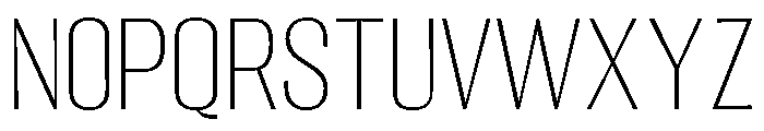 Migha-ThinCNTR Font UPPERCASE