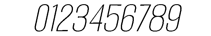 Migha-ThinCNTRSlant Font OTHER CHARS