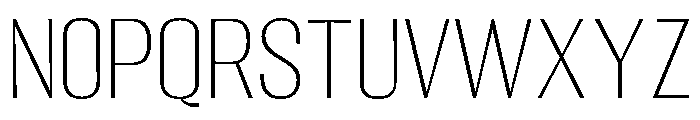 Migha-ThinCNTR Font LOWERCASE