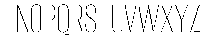 Migha-ThinCondensed Font UPPERCASE