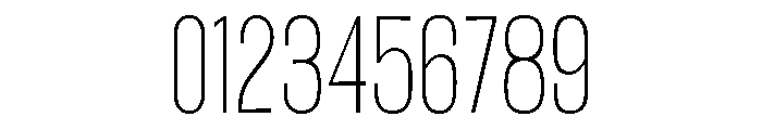 Migha-ThinCondensedCNTR Font OTHER CHARS
