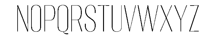 Migha-ThinCondensed Font LOWERCASE
