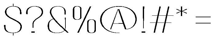 Migha-ThinExpanded Font OTHER CHARS