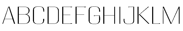 Migha-ThinExpanded Font UPPERCASE