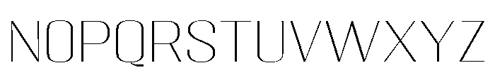 Migha-ThinExpanded Font UPPERCASE