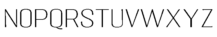 Migha-ThinExpandedCNTR Font UPPERCASE