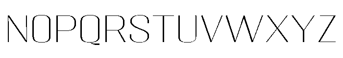 Migha-ThinExpanded Font LOWERCASE