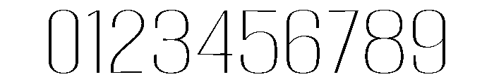 Migha-ThinSemiExpanded Font OTHER CHARS