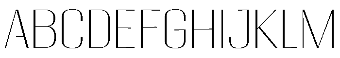 Migha-ThinSemiExpanded Font UPPERCASE